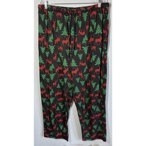Santa's Treasures Mens Christmas Pajama Pants XL Lounge Wear Pockets